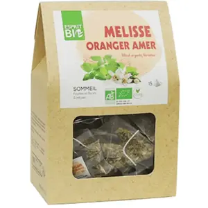 Comparateur de prix : AUTRE Esprit Bio Sommeil Mélisse Oranger Amer à Infuser 15 Pyramides