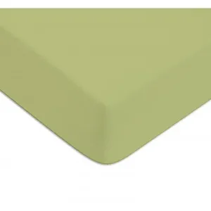 FUTURE HOME Drap housse Tilleul 80 x 200 cm 57 fils pas cher