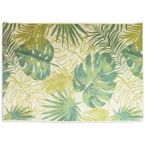 Tapis déco intérieur et extérieur tropical 120x170cm pas cher