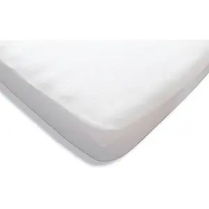 Protège-matelas absorbant en coton bonnets 15 cm 130x200cm pas cher