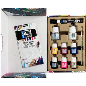 Comparateur de prix : PEBEO Coffret de peinture pour cuir - Pébéo - Setacolor - Blanc et Multicolore