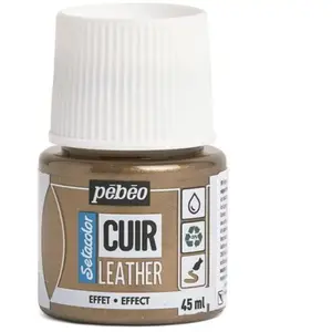 PEBEO Peinture cuir - Setacolor - Plusieurs coloris disponibles - 45 ml 32 - Métal Bronze