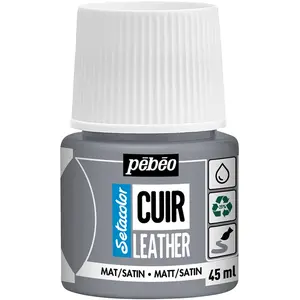 PEBEO Peinture cuir - Setacolor - Plusieurs coloris disponibles - 45 ml 22 - Gris Béton pas cher