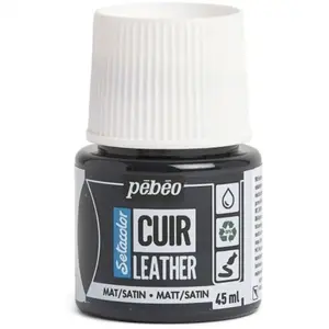 PEBEO Peinture cuir - Setacolor - 45 ml 23 - Noir Extrême pas cher