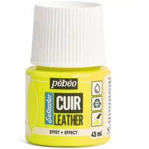 Pebeo, Peinture loisirs créatifs, Couleurs de cuir SetaCuir (Jaune flu... pas cher