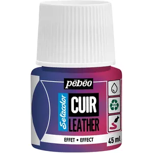 Pebeo, Peinture loisirs créatifs, Couleurs de cuir SetaCuir (Rose, ble... pas cher