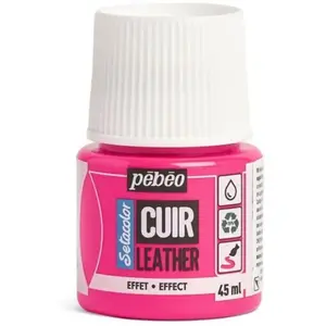 Pebeo, Peinture loisirs créatifs, Couleurs de cuir SetaCuir (Rose fluo... pas cher