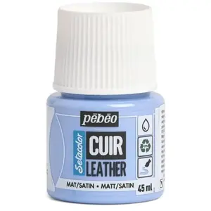 Pebeo, Peinture loisirs créatifs, Couleurs de cuir SetaCuir (Bleu glac... pas cher