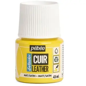 PEBEO Peinture cuir - Setacolor - Jaune Vif - 45 ml pas cher