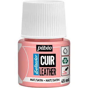 Pebeo, Peinture loisirs créatifs, Couleurs de cuir SetaCuir (rose saku... pas cher