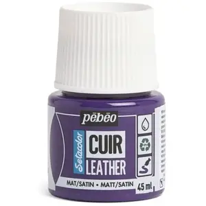 Pebeo, Peinture loisirs créatifs, Couleurs de cuir SetaCuir (Aubergine... pas cher