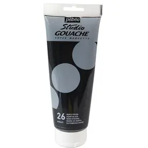 PEBEO PÉBÉO PEINTURE GOUACHE 1 TUBE DE 220 ML NOIR D' pas cher