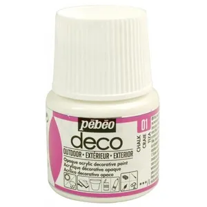 Peinture acrylique - PEBEO - Blanc - 45 ml - Finition Mat - Multi-surf... pas cher