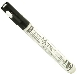 Pebeo, Marqueur, Acrylic Marker Pointe médium ronde 4mm (Blanc, 4 mm) pas cher