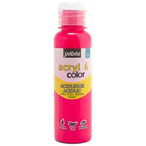 Peinture acrylique - Acrylcolor - Rose fluo - 150 ml - Brillant - Mult... pas cher