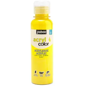 Pebeo, Peinture loisirs créatifs, Acrylcolor (Jaune primaire, 150 ml) pas cher