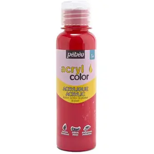 Pebeo, Peinture loisirs créatifs, Acrylcolor (Rouge primaire, 150 ml) pas cher