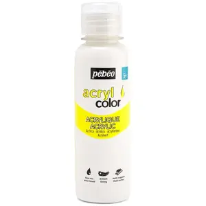 Pebeo, Peinture loisirs créatifs, Acrylcolor (Blanc, 150 ml) pas cher
