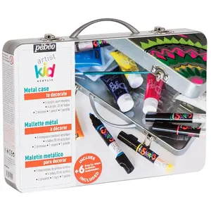 Pebeo, Peinture loisirs créatifs, Kit Metal 5 Skrib Acryl 6T Acrylcolo... pas cher