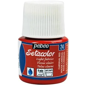 PEBEO Peinture tissu Setacolor tissus clairs rouge ca  pas cher