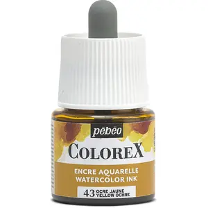 Pebeo, Peinture loisirs créatifs, Encre à base d'eau Colorex (Ocre jau... pas cher