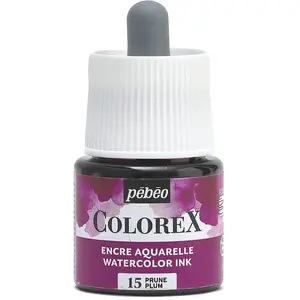 Pebeo, Peinture loisirs créatifs, Encre à base d'eau Colorex (Prune, 4... pas cher