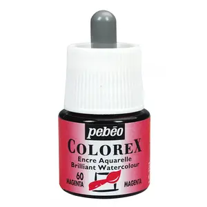 Pebeo, Peinture loisirs créatifs, Encre à base d'eau Colorex (Magenta,... pas cher