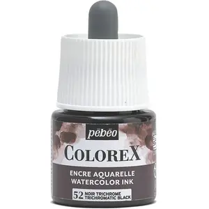 PEBEO Encre Aquarelle Colorex - Plusieurs coloris disponibles - 45 ml Noir Trichrome pas cher