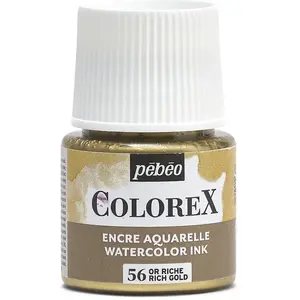 PEBEO Encre Aquarelle Colorex - Plusieurs coloris disponibles - 45 ml Or Riche pas cher