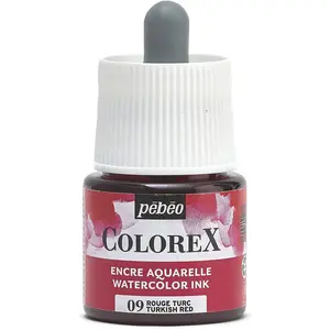 Pebeo, Peinture loisirs créatifs, Encre à base d'eau Colorex (Rouge tu...