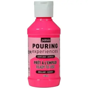 Comparateur de prix : Peinture Acrylique Pouring Pébéo - 118 ml Rose Fluorescent