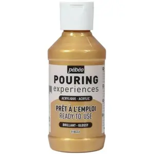 Comparateur de prix : Peinture Acrylique Pouring Pébéo - 118 ml Or Métallique