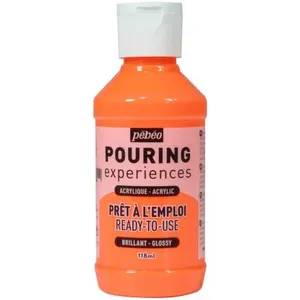 Comparateur de prix : Peinture Acrylique Pouring Pébéo - 118 ml Orange Fluorescent