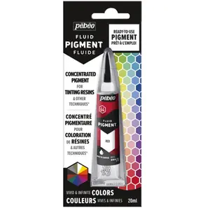 Pebeo, Peinture loisirs créatifs, Fluid Pigment (Rouge, 20 ml) pas cher