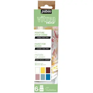 Pebeo, Peinture loisirs créatifs, Set Initiation V160 Coul Pastel 6 Fl...