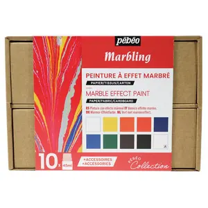 Coffret de peinture - PEBEO - Collection Pébéo - 10 pots de 45 ml - Li...