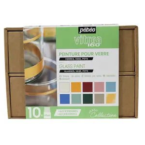 Coffret peinture - PEBEO - Vitrea 160 - Acrylique - Brillant - Pastel