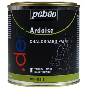 Comparateur de prix : PEBEO Peinture Ardoise - Pébéo - 500ml - Noir Tableau - Effaçable - Dilution à l'eau