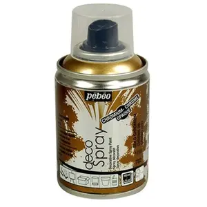 PEBEO Peinture en bombe DecoSpray 100 ml - Pébéo - Chrome doré - Peinture pour loisirs créatifs pas cher