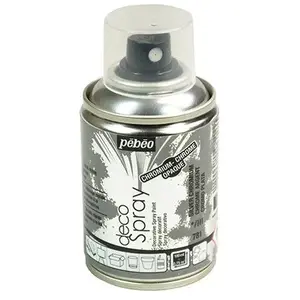 PEBEO Peinture en bombe DecoSpray 100 ml - Pébéo - Chrome argenté - Peinture pour loisirs créatifs