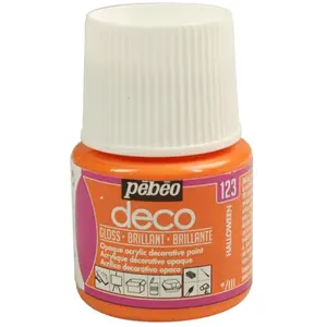 Pébéo Peinture P.BO Déco - Brillant - 45 ml Orange Halloween pas cher