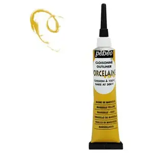 PEBEO Tube 20 ml Peinture Cloisonné P150 Porcelaine Jaune de marseille pas cher