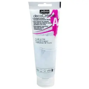 PEBEO Auxiliaire DecoCrème 120 ml - Paillettes argentées pas cher