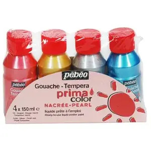 Pebeo, Peinture loisirs créatifs, Primacolor Pack 4 Flacons Nacré (150...Vendu pargalaxus
