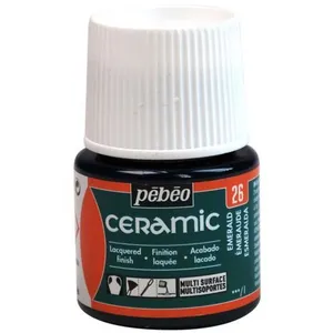 Peinture Ceramic emeraude 45ml Pebeo pas cher