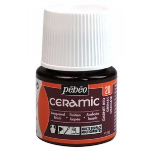Peinture Ceramic grenat 45ml Pebeo pas cher