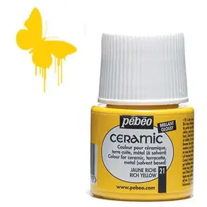 Peinture Ceramic jaune riche 45ml PebeoVendu pargalaxus