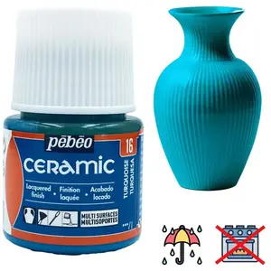 Comparateur de prix : PEBEO céramique peinture Turquoise 45ml