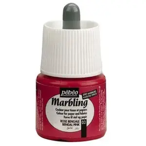 Pebeo Peinture pour marbrure Rose Bengale 45ml - 130003 pas cher