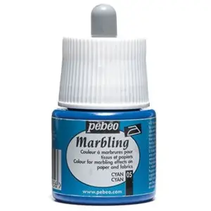 PEBEO Peinture Pébéo Marbling - 45 ml - Plusieurs coloris disponibles 05 Cyan
